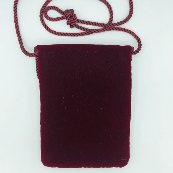 Wine Velvet Small Micro Purse - Picture 4 of 5